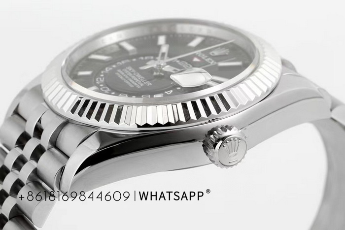 Top-grade replica Rolex SKY-DWELLER 336934-0008 (black) for sale 第7张