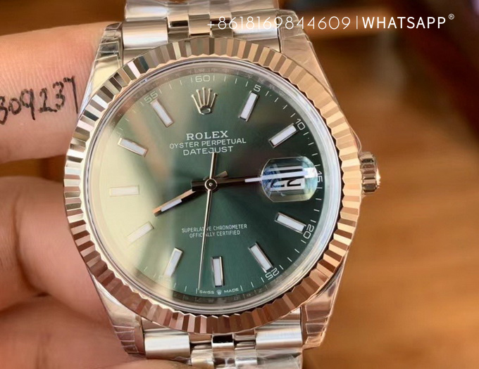 Top-grade replica Rolex Datejust 126334-0028 (mint green) 41mm watch for sale 第6张