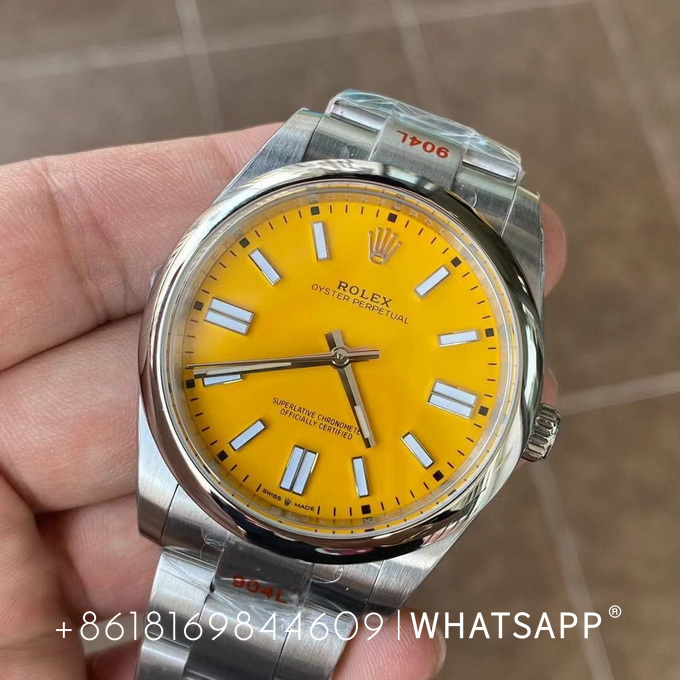 Replica Rolex Oyster Perpetual (Yellow) 41mm 124300-0004 for sale 第2张