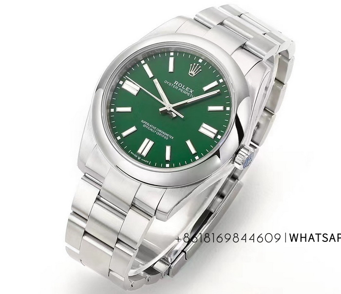 Replica Rolex Oyster Perpetual (Green) 41mm 124300-0005 watch introduction 第1张