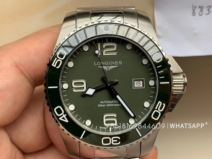 Introduction to the replica of VS Factory Longines HydroConquest (Green) L3.782.4.06.6 43mm 第1张