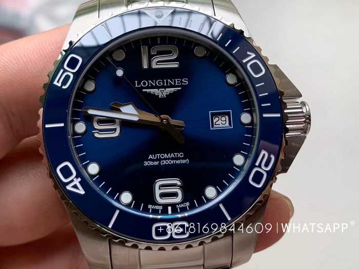 Introduction to the VS Factory Longines HydroConquest (blue) L3.782.4.96.6 43mm Replica Watch 第5张