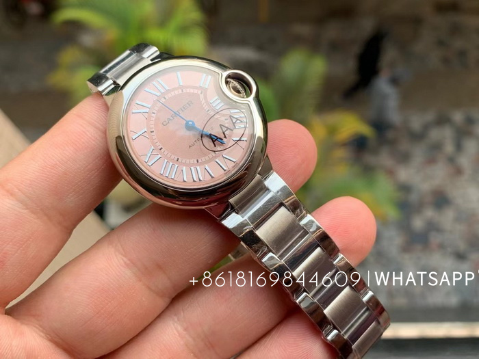 Top Quality Replica BALLON BLEU DE CARTIER W6920100 33mm (Pink) Watch for Sale 第2张