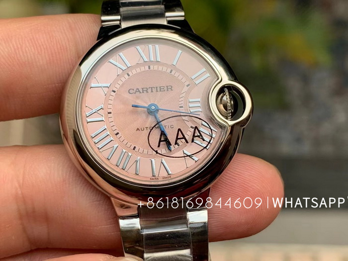 Top Quality Replica BALLON BLEU DE CARTIER W6920100 33mm (Pink) Watch for Sale 第3张