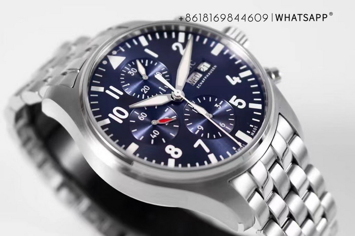 ZF Factory Reproduction IWC PILOT’S WATCH CHRONOGRAPH 43 IW377717 Purchase 第4张