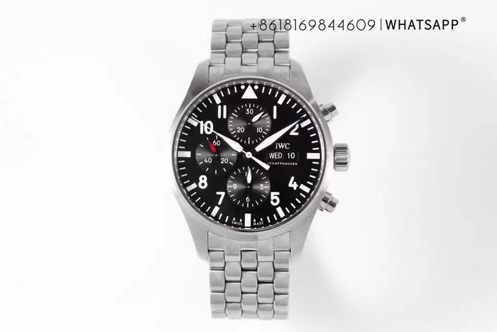 ZF Factory Top Reproduction IWC PILOT’S WATCH CHRONOGRAPH 43 IW3777107 for Sale 第1张