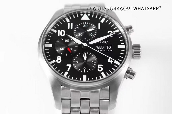 ZF Factory Top Reproduction IWC PILOT’S WATCH CHRONOGRAPH 43 IW3777107 for Sale 第2张