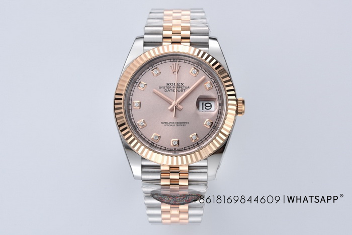 Purchase of the Clean Factory Rolex Oyster Perpetual Datejust M126331-0008 (Rose Gold) 41mm Replica Watch 第1张