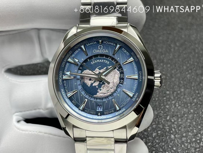 Replica Omega Seamaster GMT WORLDTIMER 220.10.43.22.03.002 for sale by VS Factory 第4张