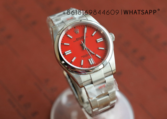 VS Factory Rolex OYSTER PERPETUAL (Orange) 41mm with 3230 Movement Replica for Sale 第1张
