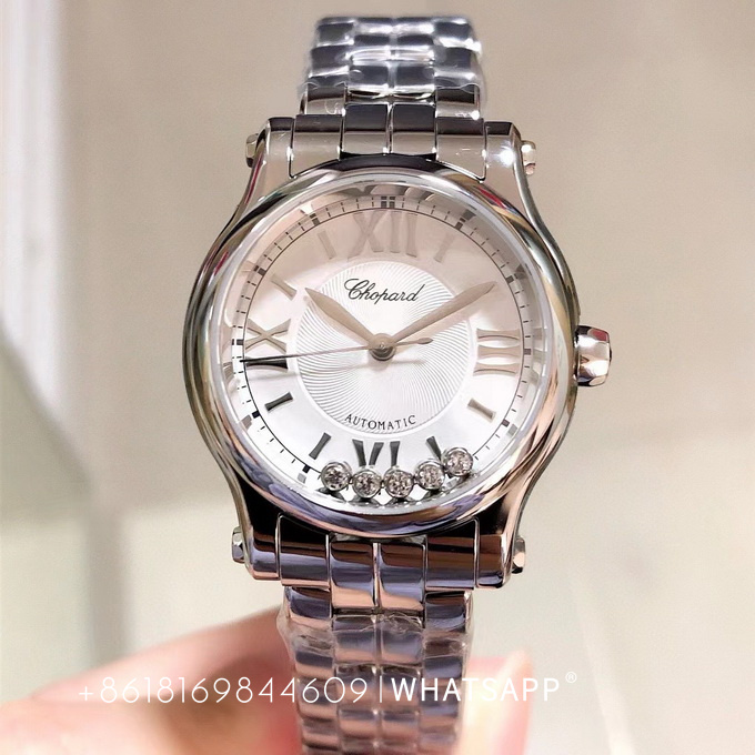 Top Reproduction CHOPARD HAPPY DIAMONDS 30mm 278573-3002 ladies' watch for sale 第1张