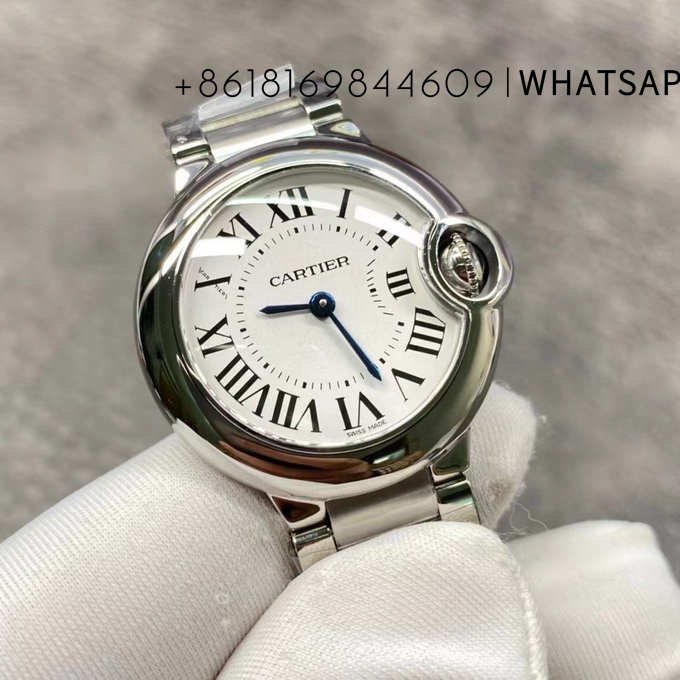 V6 Factory Top Reproduction BALLON BLEU DE CARTIER WSBB0067 28mm Quartz Watch Sales 第3张
