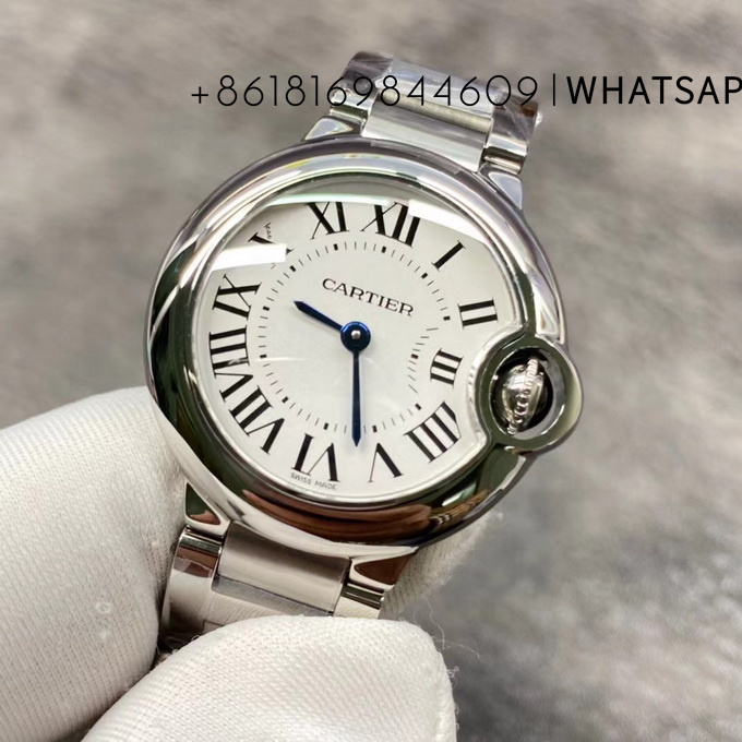 V6 Factory Top Reproduction BALLON BLEU DE CARTIER WSBB0067 28mm Quartz Watch Sales 第4张