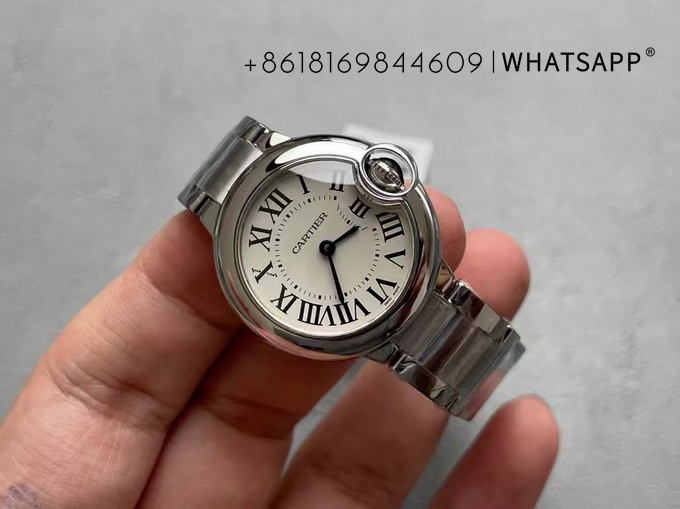 V6 Factory Top Reproduction BALLON BLEU DE CARTIER WSBB0067 28mm Quartz Watch Sales 第5张