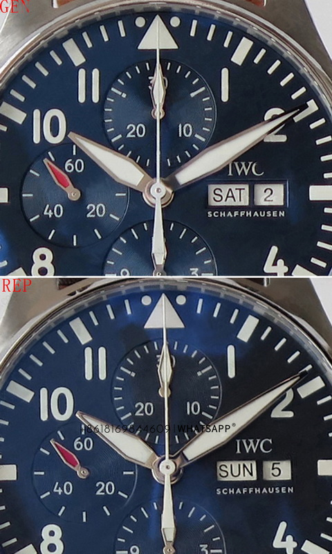 Comparison and Detailed Introduction of ZF Factory IWC PILOT'S WATCH CHRONOGRAPH Replica vs. Genuine 第3张