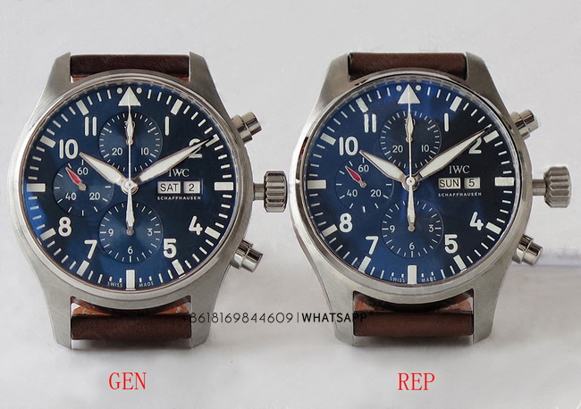 Comparison and Detailed Introduction of ZF Factory IWC PILOT'S WATCH CHRONOGRAPH Replica vs. Genuine 第6张