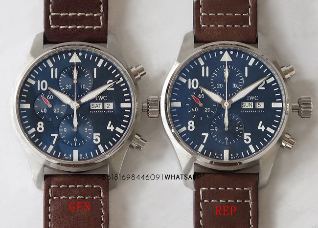Comparison and Detailed Introduction of ZF Factory IWC PILOT'S WATCH CHRONOGRAPH Replica vs. Genuine 第2张