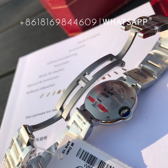 BALLON BLEU DE CARTIER W6920038 28mm Quartz ladies' replica watch for sale 第7张