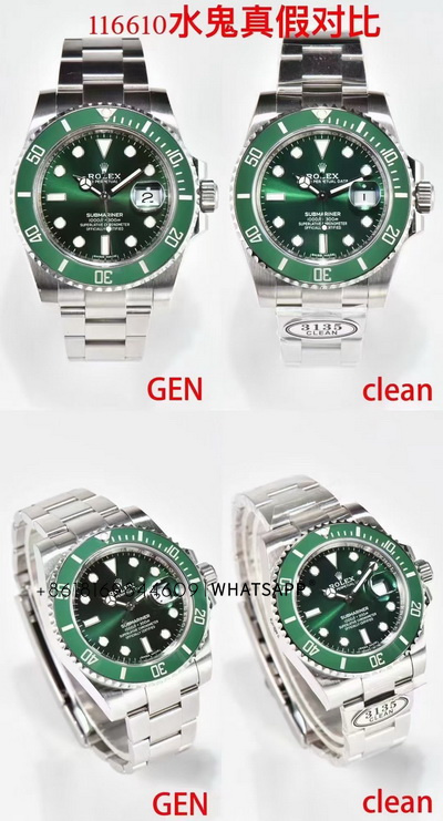 Comparison and Review of C Factory Rolex Submariner 116610LV-0002 Replica 第1张