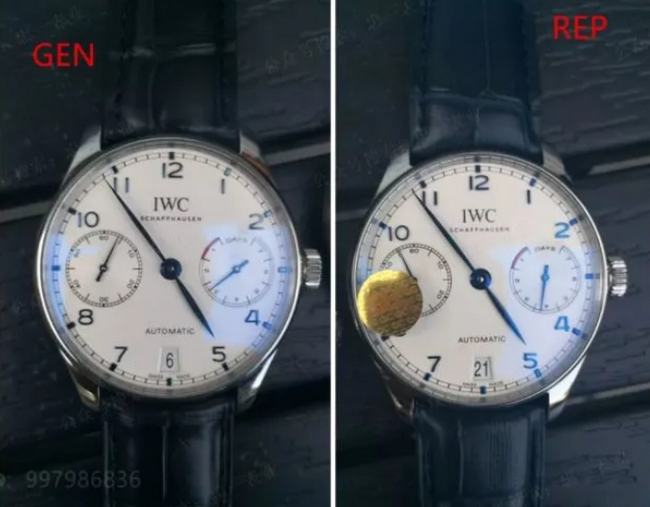 ZF Factory IWC PORTUGIESER IW500705 Replica Watch Genuine vs Fake Comparison Introduction 第2张