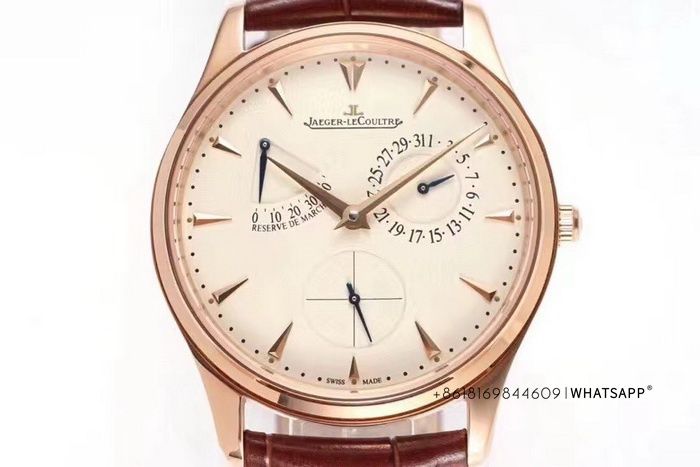 Top Replica Jaeger-LeCoultre MASTER ULTRA THIN 1372520 (Rose Gold) Watch for Sale 第3张