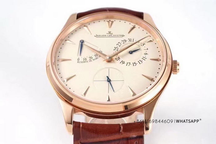 Top Replica Jaeger-LeCoultre MASTER ULTRA THIN 1372520 (Rose Gold) Watch for Sale 第4张