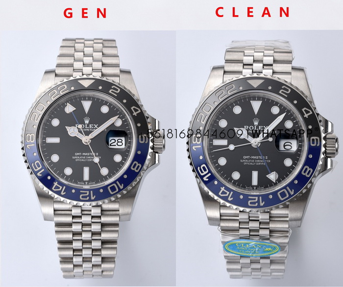 Comparison Review of Clean Factory Rolex OYSTER PERPETUAL GMT-Master II 126710-0002 Replica Watch and the Genuine Model 第1张