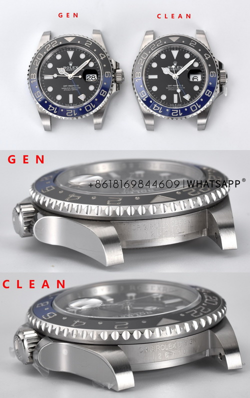 Comparison Review of Clean Factory Rolex OYSTER PERPETUAL GMT-Master II 126710-0002 Replica Watch and the Genuine Model 第3张