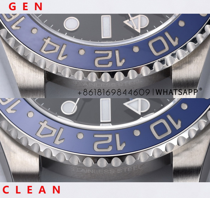 Comparison Review of Clean Factory Rolex OYSTER PERPETUAL GMT-Master II 126710-0002 Replica Watch and the Genuine Model 第9张