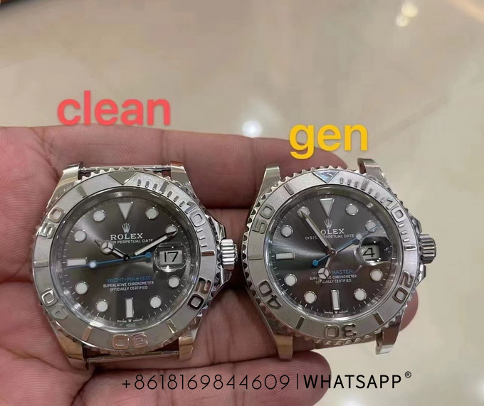 Comparison of Rolex 126622 Yacht-Master Replica Watches from C Factory/VS Factory with Genuine Watches 第4张