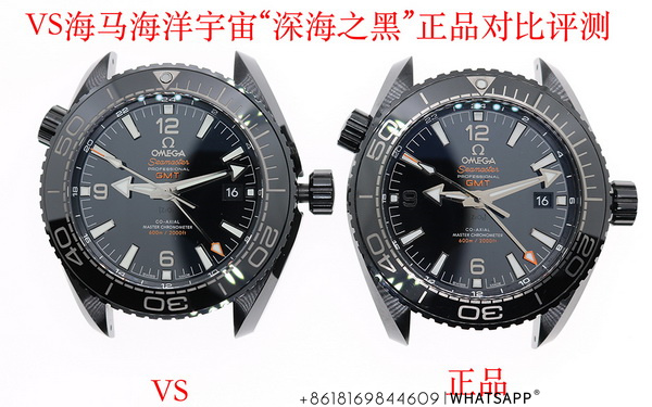 Comparison Review of the VS Factory OMEGA Seamaster Planet Ocean 600M Black Ceramic Replica Watch 第2张