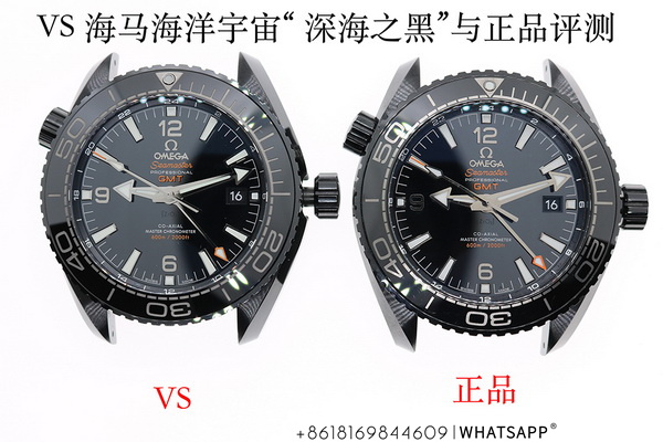 Comparison Review of the VS Factory OMEGA Seamaster Planet Ocean 600M Black Ceramic Replica Watch 第3张