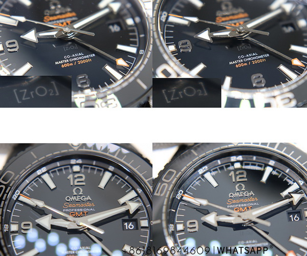 Comparison Review of the VS Factory OMEGA Seamaster Planet Ocean 600M Black Ceramic Replica Watch 第4张