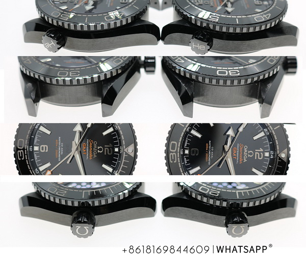 Comparison Review of the VS Factory OMEGA Seamaster Planet Ocean 600M Black Ceramic Replica Watch 第5张