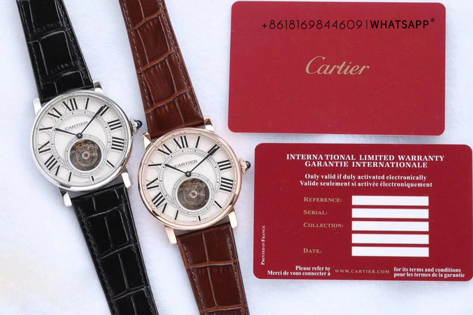 Detailed Introduction of the Cartier ROTONDE DE CARTIER Tourbillon Clone Watch 第3张