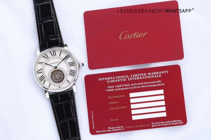 Detailed Introduction of the Cartier ROTONDE DE CARTIER Tourbillon Clone Watch 第2张