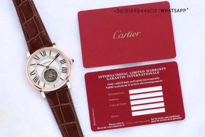 Detailed Introduction of the Cartier ROTONDE DE CARTIER Tourbillon Clone Watch 第1张