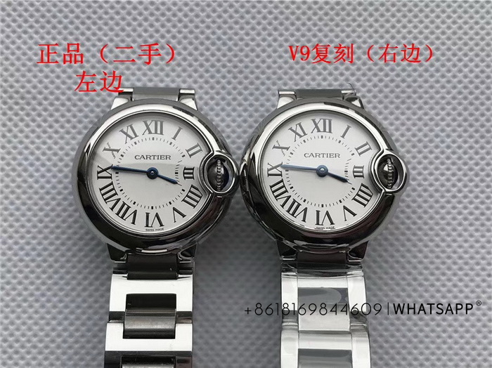 BALLON BLEU DE CARTIER WSBB0067 28mm Quartz 1:1 Clone Watch Comparison with the Genuine Version 第4张