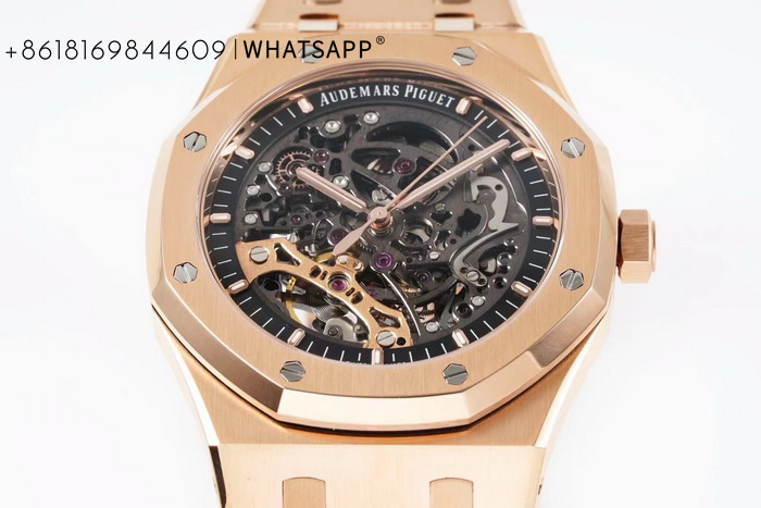 Super Copy Audemars Piguet Royal Oak 15407 (All Gold) Watch for Sale 第5张