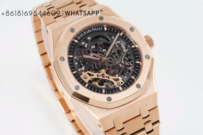 Super Copy Audemars Piguet Royal Oak 15407 (All Gold) Watch for Sale 第4张