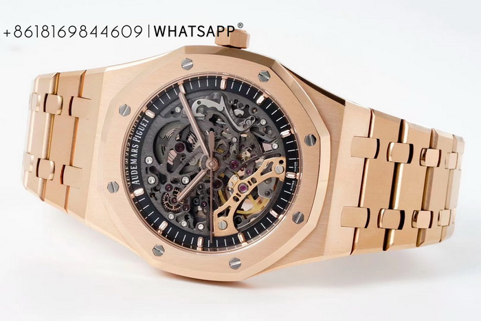 Super Copy Audemars Piguet Royal Oak 15407 (All Gold) Watch for Sale 第3张