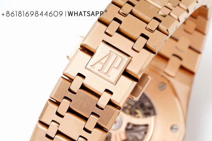 Super Copy Audemars Piguet Royal Oak 15407 (All Gold) Watch for Sale 第10张