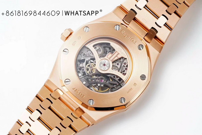 Super Copy Audemars Piguet Royal Oak 15407 (All Gold) Watch for Sale 第6张