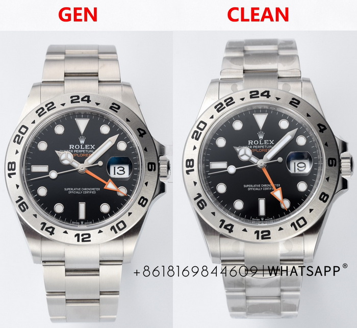 Comparison and review of the C Factory Rolex EXPLORER 2 (226570-0002) 1:1 replica watch versus the genuine article 第1张