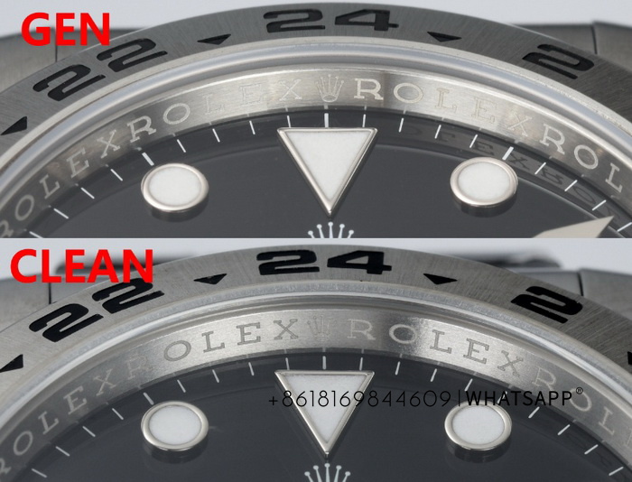 Comparison and review of the C Factory Rolex EXPLORER 2 (226570-0002) 1:1 replica watch versus the genuine article 第3张