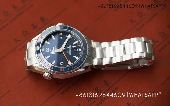 VS Factory Omega Seamaster 600M PLANET OCEAN GMT (Blue) Replica Watch for Sale 第8张