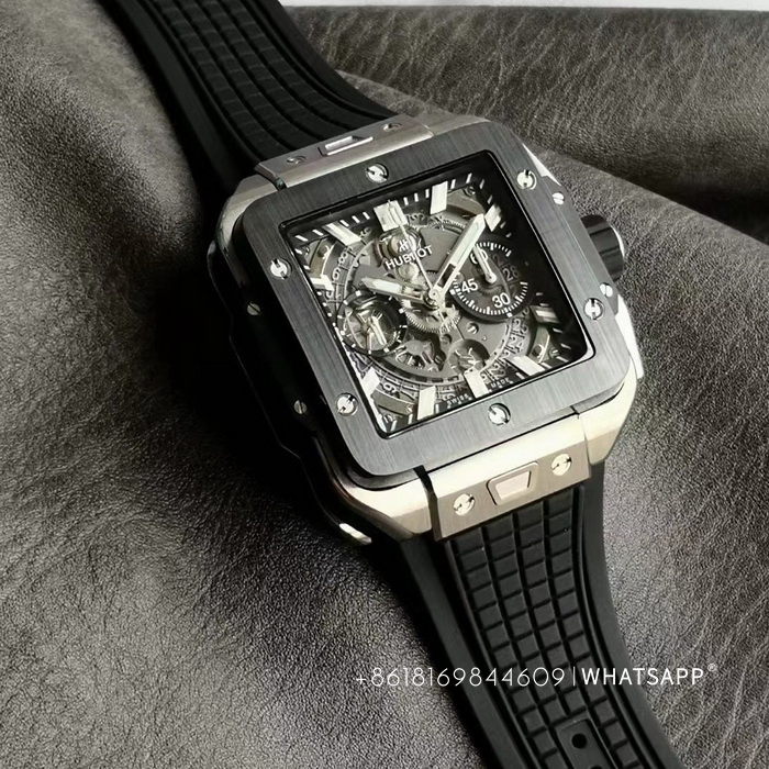 HUBLOT SQUARE BANG UNICO 821.NM.0170.RX 1:1 Replica Watch for Sale 第4张