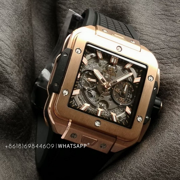 HUBLOT SQUARE BANG UNICO 821.OX.0180.RX Replica Watch for Sale 第2张