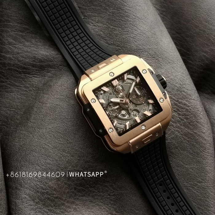 HUBLOT SQUARE BANG UNICO 821.OX.0180.RX Replica Watch for Sale 第4张