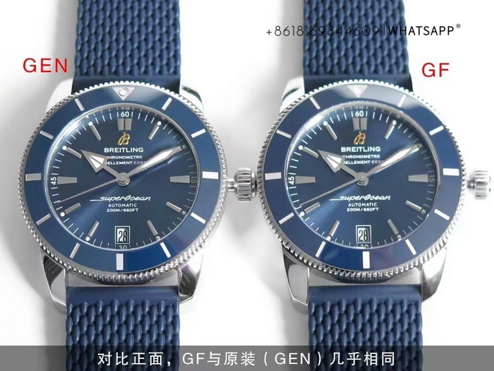 Detailed Comparison of the BREITLING Superocean Heritage 1:1 Replica with the Original 第1张